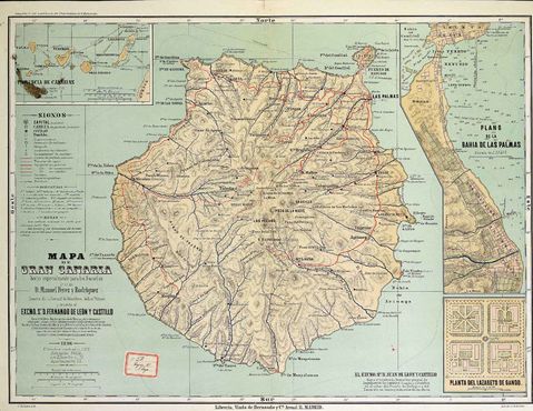 Gran Canaria map 1896