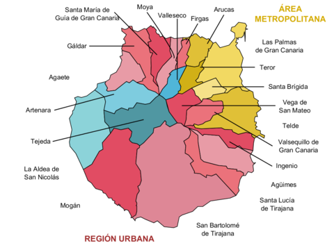 Mapa municipal de Gran Canaria 2007