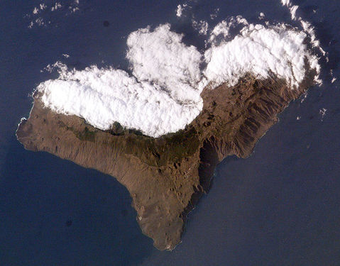 El Hierro Island satellite image