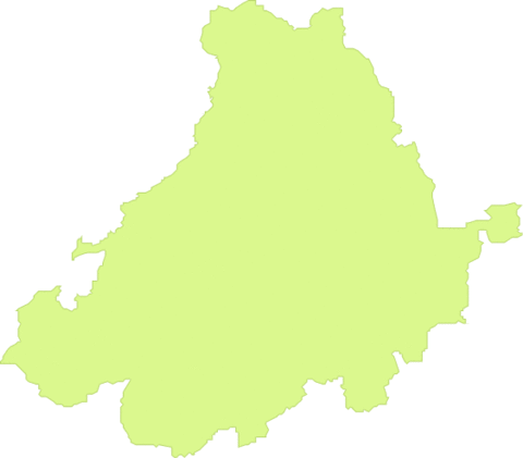 Province of Ávila outline map