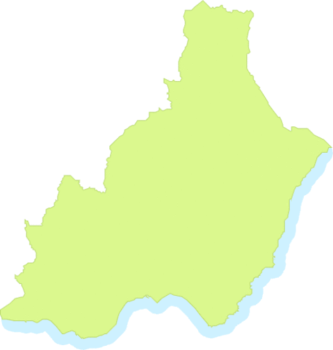 Mapa mudo de la provincia de Almería