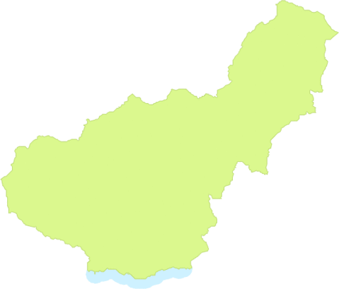 Province of Granada outline map