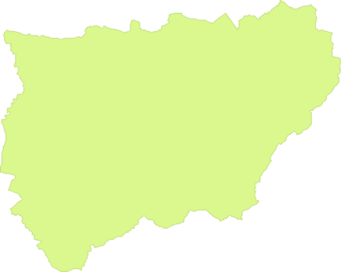 Province of Jaén outline map