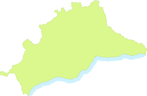 Province of Málaga outline map