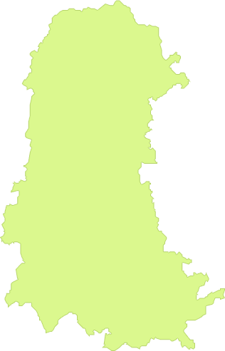 Province of Palencia outline map