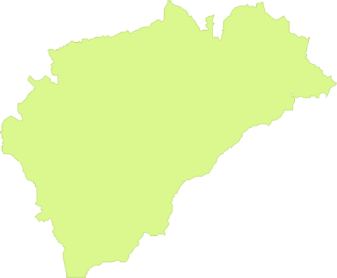 Province of Segovia outline map