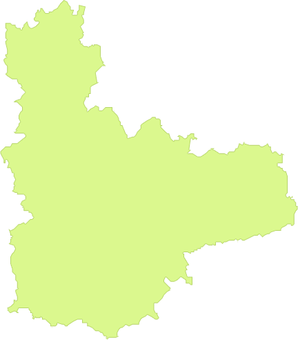 Province of Valladolid outline map