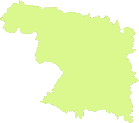 Province of Zamora outline map