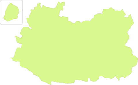 Province of Ciudad Real outline map