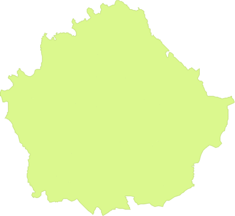 Province of Cuenca outline map