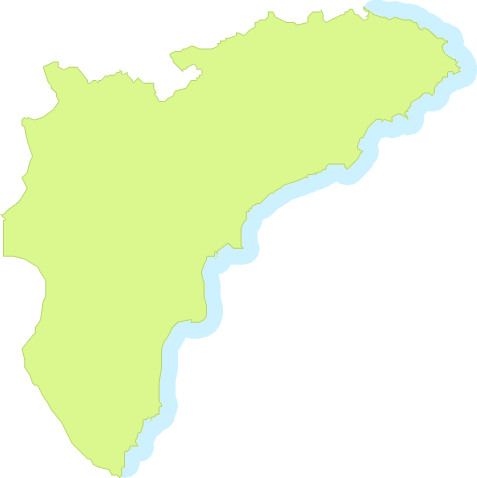 Province of Alicante outline map