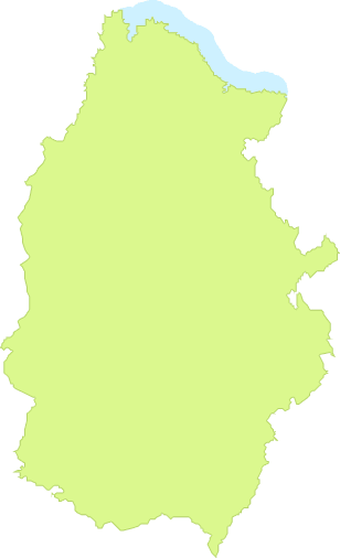 Lugo Province outline map