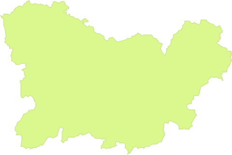 Province of Ourense outline map