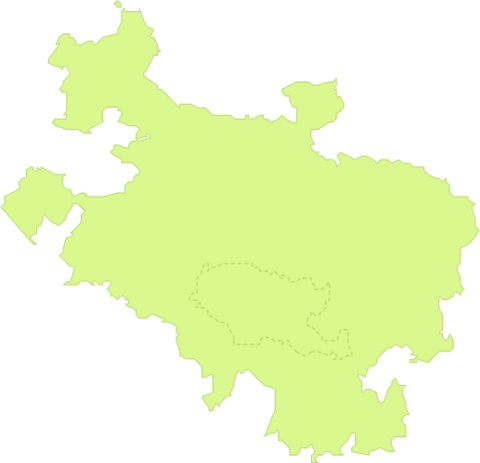 Álava outline map