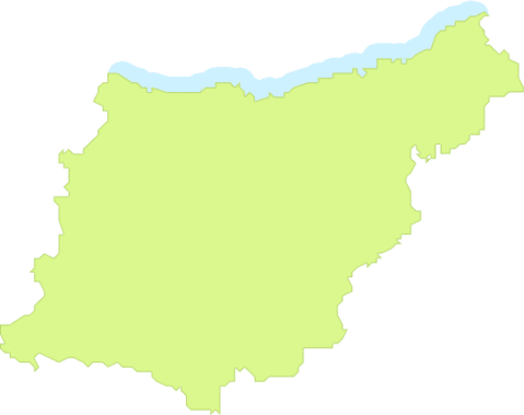 Gipuzkoa outline map