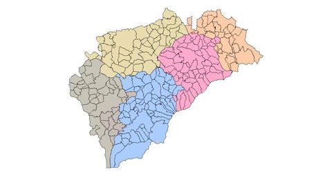 Legal districts of the Province of Segovia 2009