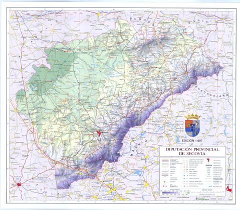 Mapa de la Provincia de Segovia