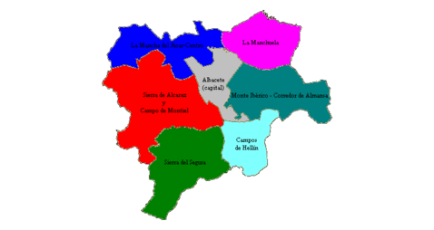 Comarcas of the Province of Albacete 2007