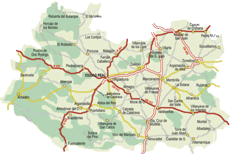 Province of Ciudad Real map