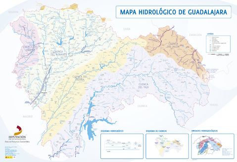 Hydrological map of the Province of Guadalajara 2010