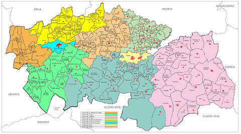 Comarcas de la Provincia de Toledo