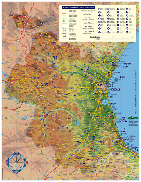 Map of the Province of Valencia 2006