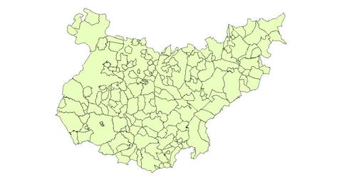 Municipios de la Provincia de Badajoz 2003