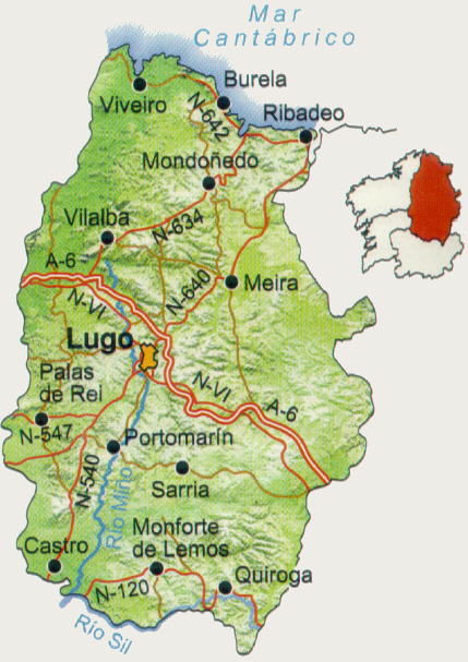 Province of Lugo road map