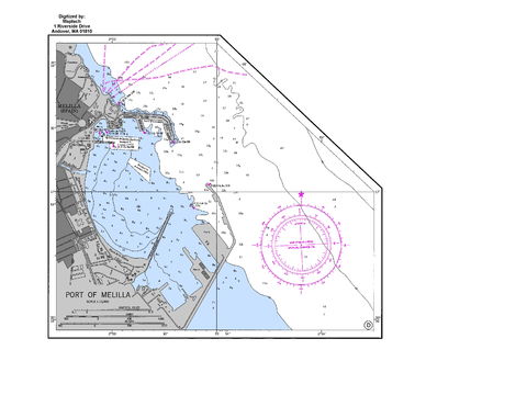 Port of Melilla nautical chart