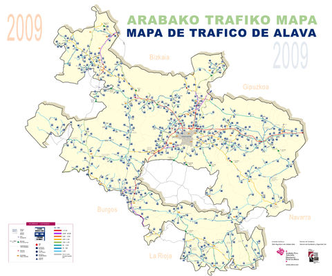 Mapa de Tráfico de Álava 2009