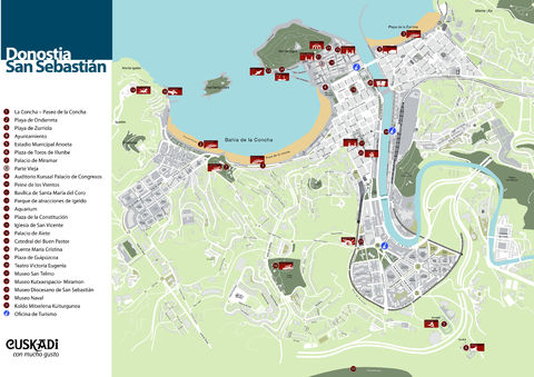 Map of Donostia-San Sebastián