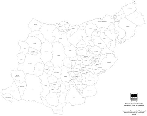 Municipalities and associations of Gipuzkoa 2002