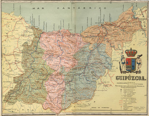 Mapa de Guipúzcoa