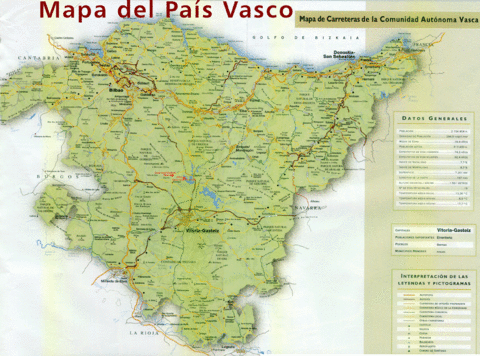 Basque Country road map