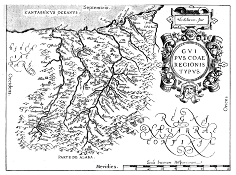 Gipuzkoa map 1584