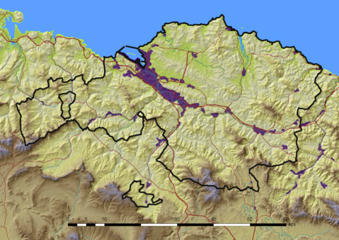 Physical map of Biscay 2008