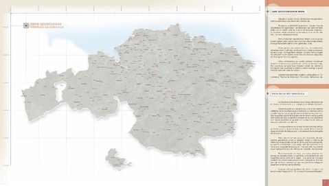 Map of the geodetic network of Biscay 2004