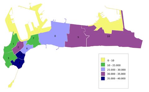 Divisions of the city of Cadiz 2007