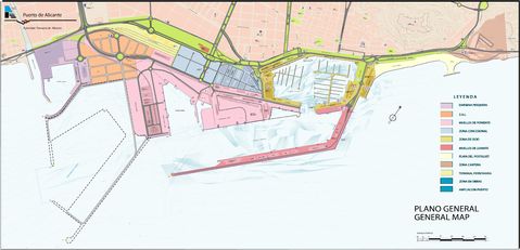 Alicante harbor map