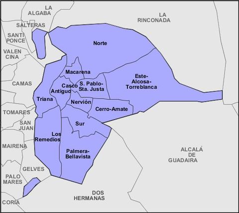 Districts of Seville 2008