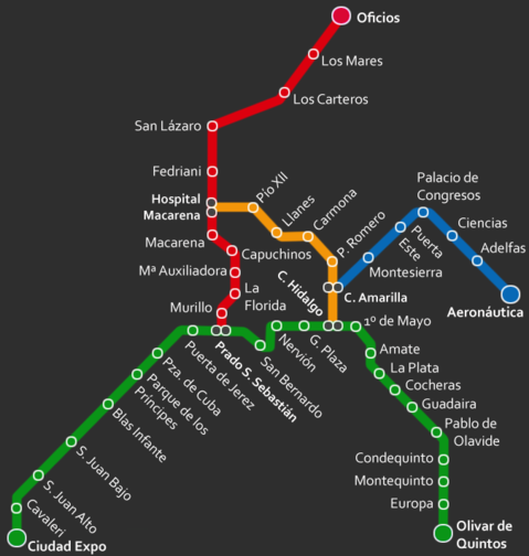 Seville subway projected for 2017