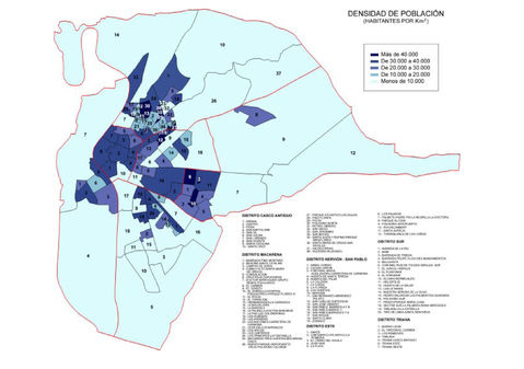 Seville population density 2000