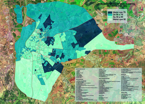 Population born in Seville 2002