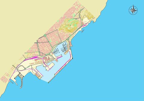 Alicante port map