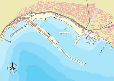 Almería port map