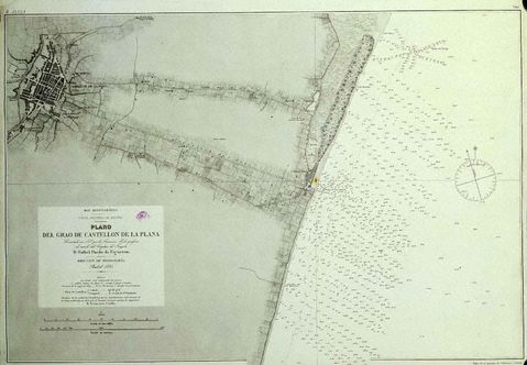 Grao de Castellón map 1878