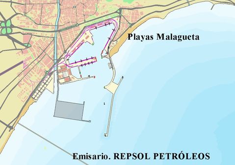 Málaga port map