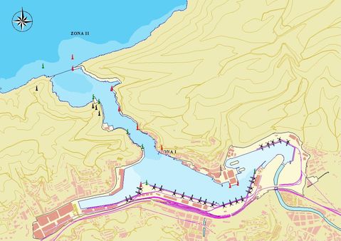 Pasaia port map