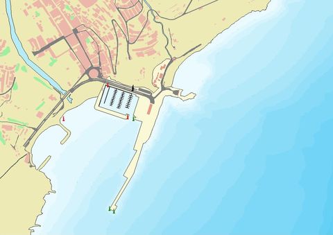 Mapa del puerto de San Sebastián de la Gomera port map