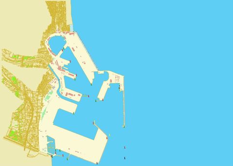 Valencia port map